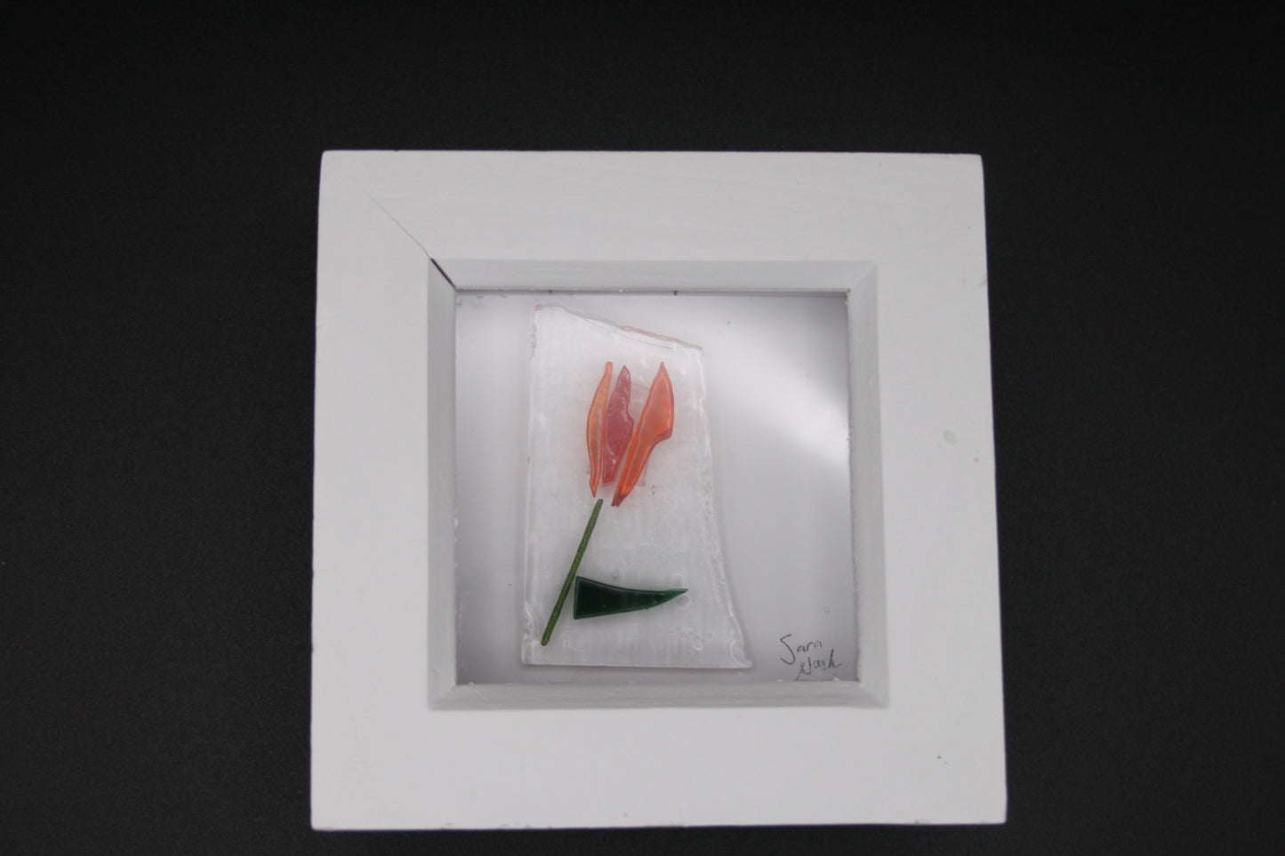 Small Framed Fused Glass Wall Art