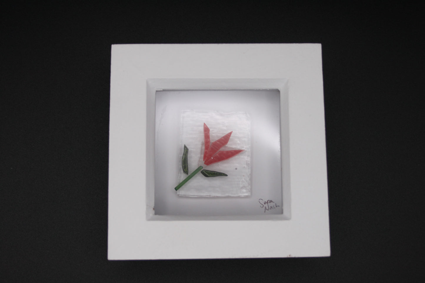 Small Framed Fused Glass Wall Art